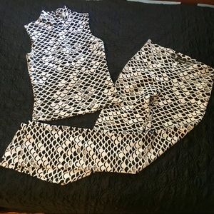 Vintage Betsey Johnson sexy stretch pants and top